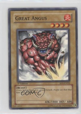 2005 Yu-Gi-Oh! Blaze of Destruction Structure Deck 1st Edition Great Angus 09ud-image