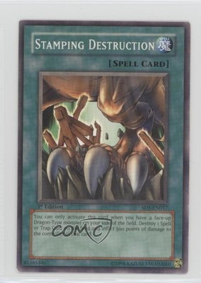 Stamping Destruction 1st Ed. YuGiOh Dragon's Roar Structure Deck #SD1-EN017 2u3-image