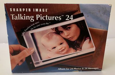 Sharper Image Talking Pictures 24 Album for 24 Photos & 24 Messages Brand New!-image