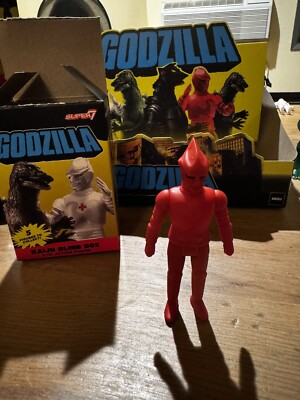 Super 7 Reaction Godzilla Blind Box - Firefighter Jet Jaguar 3/12 Kaiju Gojira-image