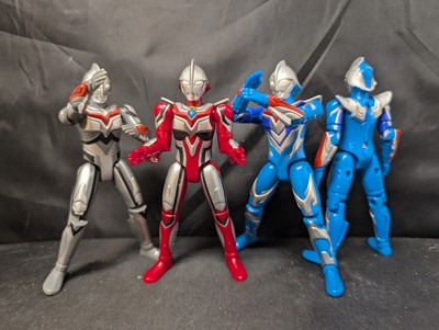 2005 Fighting Action Ultraman Nexus 4.5in 4 Candy Toys Anfan Jeness Blue Bandai-image