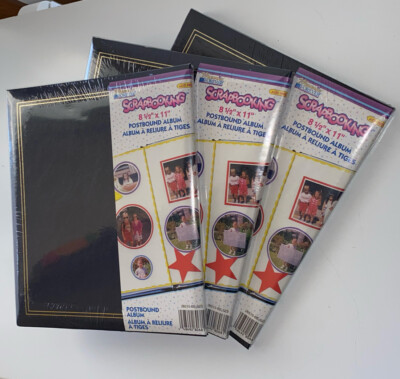 1999 Westrim Crafts Simulated Leather Post Bound Album 8.5