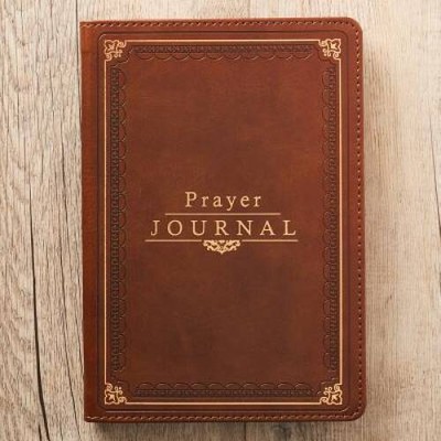 Prayer Journal: Deep Tan Faux Leather Flexcover Bound - Imitation Leather - GOOD-image
