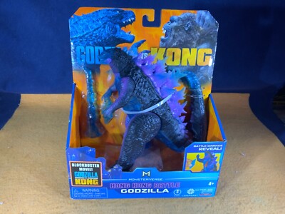O8-12 GODZILLA VS KONG ACTION FIGURE - HONG KONG BATTLE GODZILLA - NIB-image