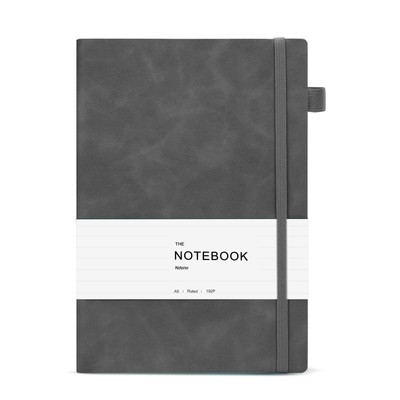 Journal Notebook, Hardcover Notebooks for Work, Medium A5 Lined Leather Journ...-image