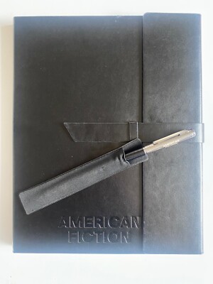 American Fiction MOVIE  PROMO Leather Bound Journal  & Pen - 12 X 9 Brand New.-image