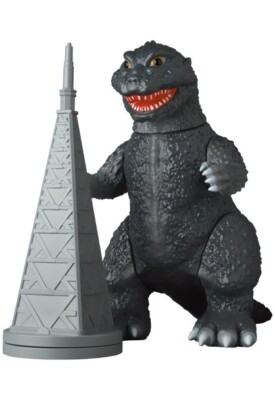 MEDICOM Anraku Ansaku Godzilla 1954 Guignol TV Tower Attack Ver. 26cm 10.2