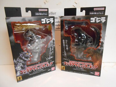 Set of 2 Japan Bandai Movie Monster Mechagodzilla 2002+ 2004 Godzilla Sealed box-image