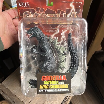 wow c2004 X-Plus Toho Godzilla Mothra & King Ghidorah Giant Monsters MOSC-image
