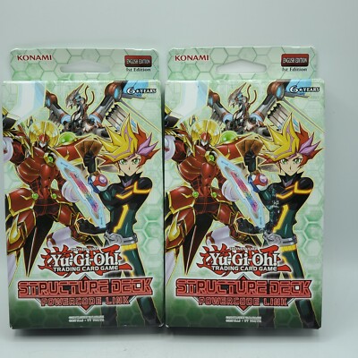 2X Yu-Gi-Oh Cards - Structure Deck - POWERCODE LINK - New Factory Sealed-image