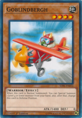 Goblindbergh - SDPL-EN014 - Common - 1st Edition LP YuGiOh!  Structure Deck: Pow-image