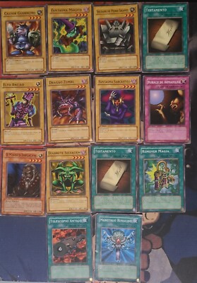 Yugioh portuges 1st edition common Card lot - 14 cards diy  structure deck-image