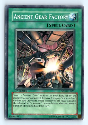 Yu-Gi-Oh Ancient Gear Factory #SD10-EN021 Structure Deck: Machine Re-Volt tcg LP-image