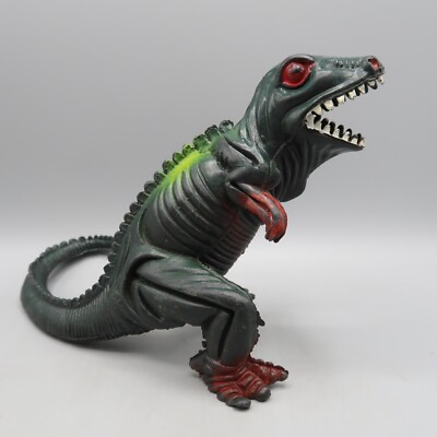 Vintage Vinyl Dinosaur Monster T Rex Lizard Hong Kong Figure Toy Kaiju Godzilla-image