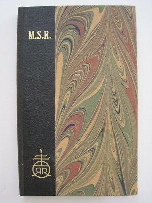 1998 Hand Bound MARBLED Cover Faux Leather Travel Diary Arts & Crafts ROYCROFT-image
