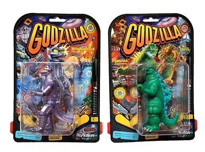Super 7 Godzilla & MechaGodzilla Pinball Edition Set Of 2 Action Figure New 2024-image