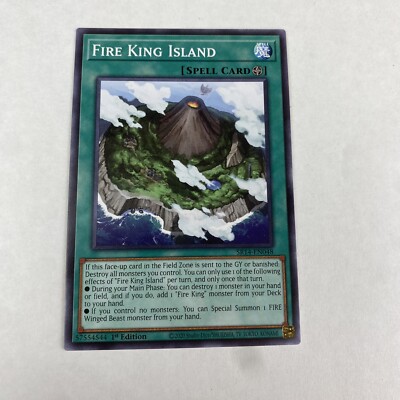 yugioh Fire King Island SR14-EN048 Fire Kings Structure Deck 1st Edition Common-image