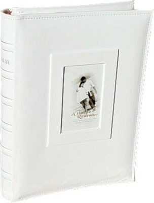300 Pockets Slip Photo Album w Memo Note Area Family Friends Wedding White-image