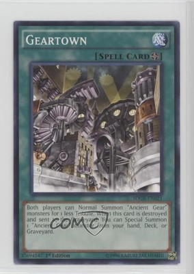 2014 Yu-Gi-Oh! Geargia Rampage Structure Deck 1st Edition Geartown 3c7-image
