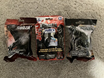 Godzilla Neca/Bandai 2014 Blind Bag Toy Lot Set Of 3 MISB Never Opened Buy Now!-image