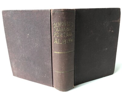 Demorest’s Magazine Portrait Album Bound In 3/4 Leather History Photographs-image