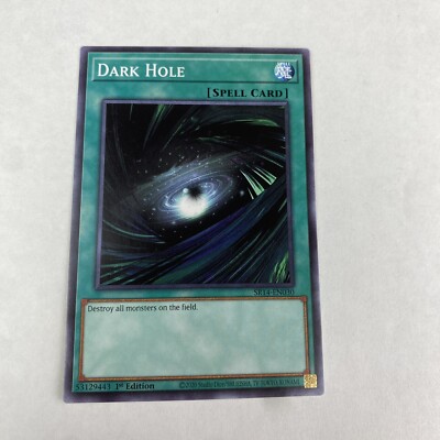yugioh Dark Hole SR14-EN030 Fire Kings Structure Deck 1st Edition Common-image