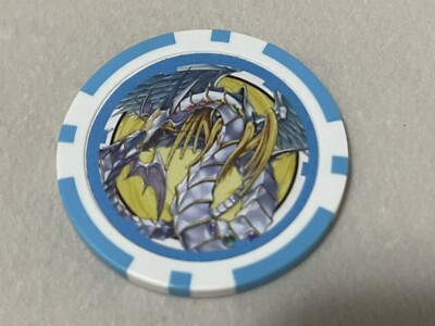 Rainbow Dragon Poker Chip Blue Yu-Gi-Oh! Duel Links Collectible Prize Yugioh TCG-image
