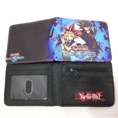 Yu-Gi-Oh Duel Links Cartoon Purse ID Credit Card Holder Leather Bag wallet-image