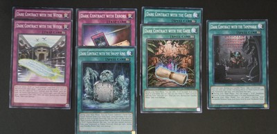 Yugioh Spell and Trap Dark Contract Card Set (Gate, Witch, Errors, Yami, Swamp)-image
