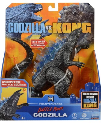 Godzilla Vs Kong MonsterVerse Battle Roar Godzilla With Sound 7 Inch NEW -image