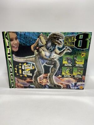 Godzilla Electronic Battle Action 8 Heavy Hitter Toybiz New In Original Box-image