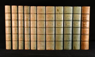 1946-54 11vol Country Life The Journal First Edition Illustrated Leather-image