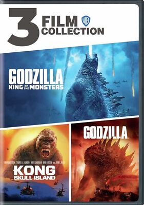Godzilla / Godzilla King of the Monsters / Kong Skull Island DVD  NEW-image