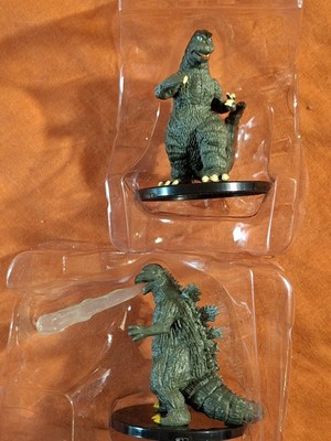  Godzilla MINI Figures - '67 Son of Godzilla & '54 Atomic Blast Wizkids Neca-image