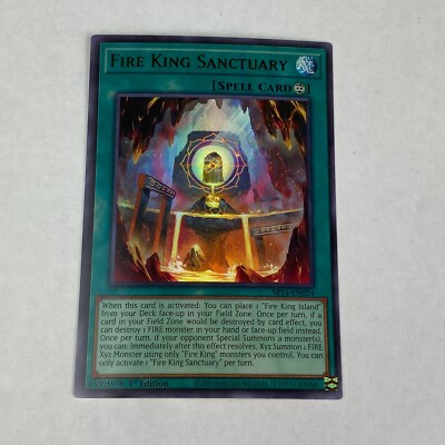 yugioh Fire King Sanctuary SR14-EN024 Fire Kings Structure Deck 1st Edition Rare-image