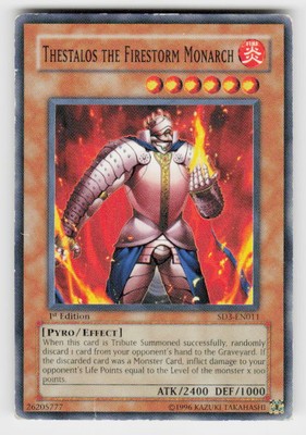 Structure Deck: Blaze of Destruction #SD3-EN011 Thestalos the Firestorm Monarch-image