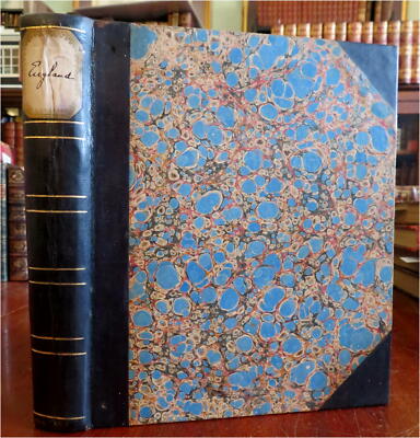 England Scrap Book Post Cards Portraits Views 1904 tourist travel leather album-image