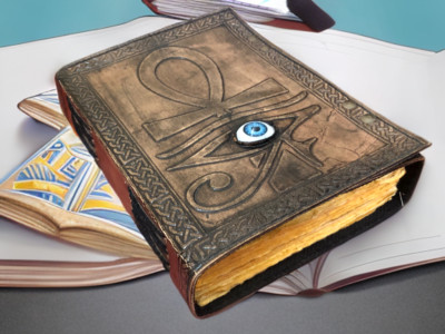 leather sketchbook Journal for Men & Women 200 Pages with Lock Clasp-image