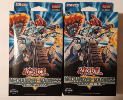 x2 Yu-Gi-Oh! TCG Mechanized Madness Structure Deck, 1st Edition, Unopened-image