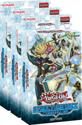 3x English YGO Yugioh Cards Cyberse Link Structure Deck SEALED!!-image