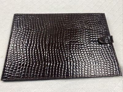 Z Galleries Photo Album Holds 192 4x6 Photos - Alligator Pattern Dark Brown-image