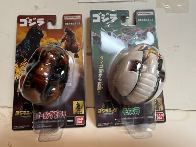 Set of 2 New 2024 Fire Godzilla - Mothra. eggs Japan Bandai Egg Monster toy-image