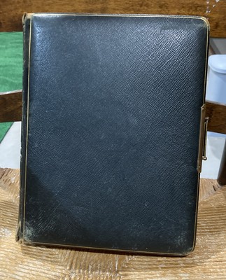 ANTIQUE VICTORIAN LEATHER BOUND PHOTO ALBUM ORIGINAL LATCH-image