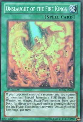 Onslaught of the Fire Kings - SDOK-EN022 - Super Rare - 1st Edition - Moderately-image