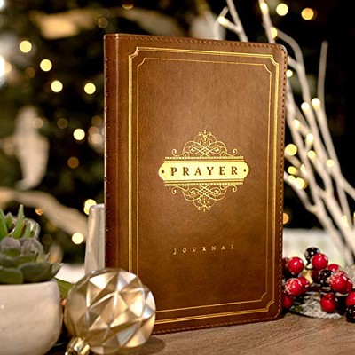 Prayer Journal Brown Gold-image