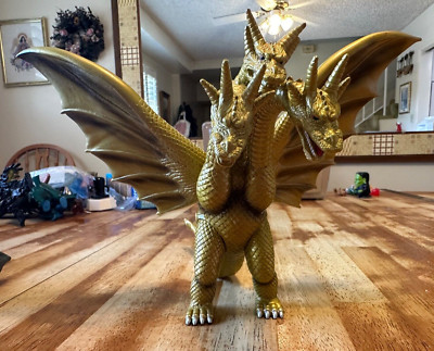 Godzilla King Ghidorah Vinyl Toy Figure Monster Kaiju Sofubi Bandai Japan 1993-image