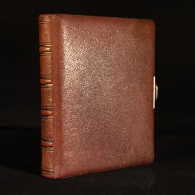 c1886 The Bard of Avon Album Full Morocco Photographs Clasp-image