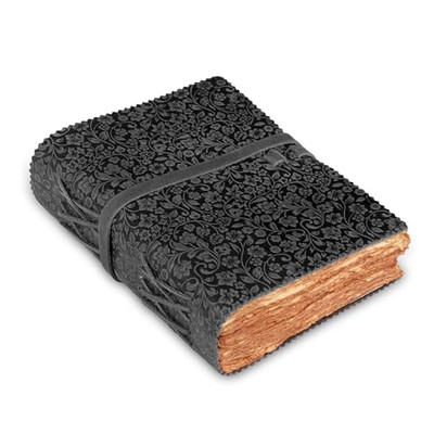 LEATHER VILLAGE Leather Bound Floral Embossed Journal for Women Men - 200 Pages-image