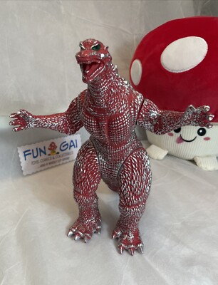 Huang Cheng Toys 15” X 10” Red & Silver Godzilla, King of The Monsters Figure-image