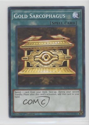 Gold Sarcophagus 1st Ed. YuGiOh Cyberse Link Structure Deck #SDCL-EN027 06pr-image